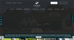 Desktop Screenshot of oakparkgolf.co.uk